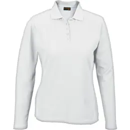 White Ladies 175g Pique Knit Long Sleeve Golfer